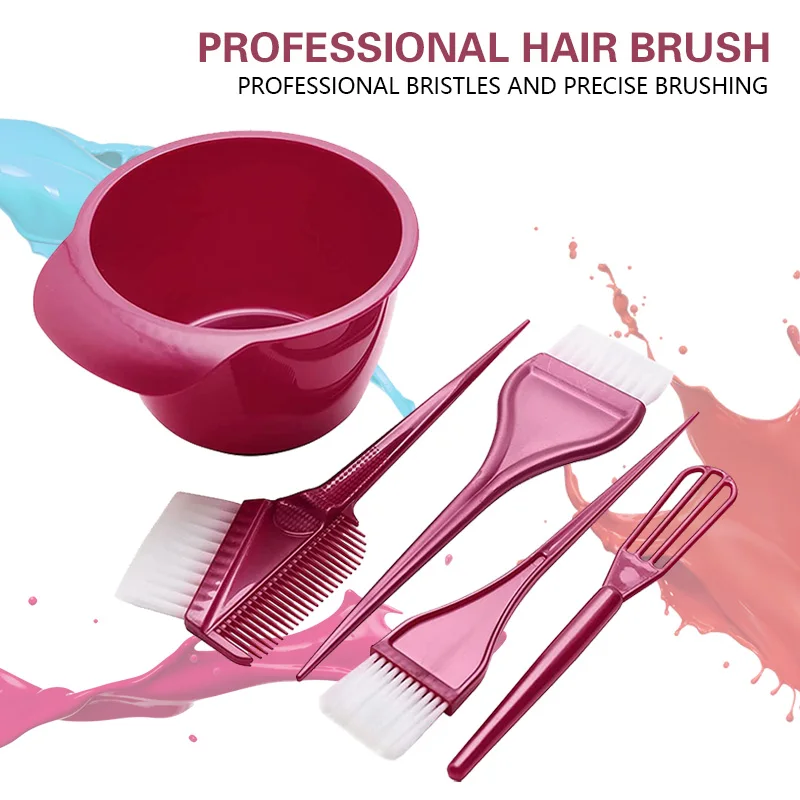 

Hair Dye Color Brush Bowl Set Mixer Hair Tint Dying Coloring Applicator Salon Hairdressing Styling Accessories