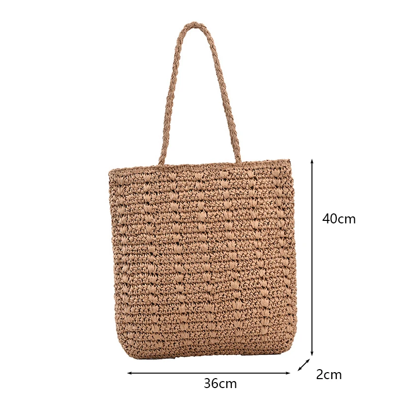 Knitted Rattan Beach Tote - Large Travel Shoulder Bag 19 S94fb371caf6443c19b4fb5e9b8f0094cH