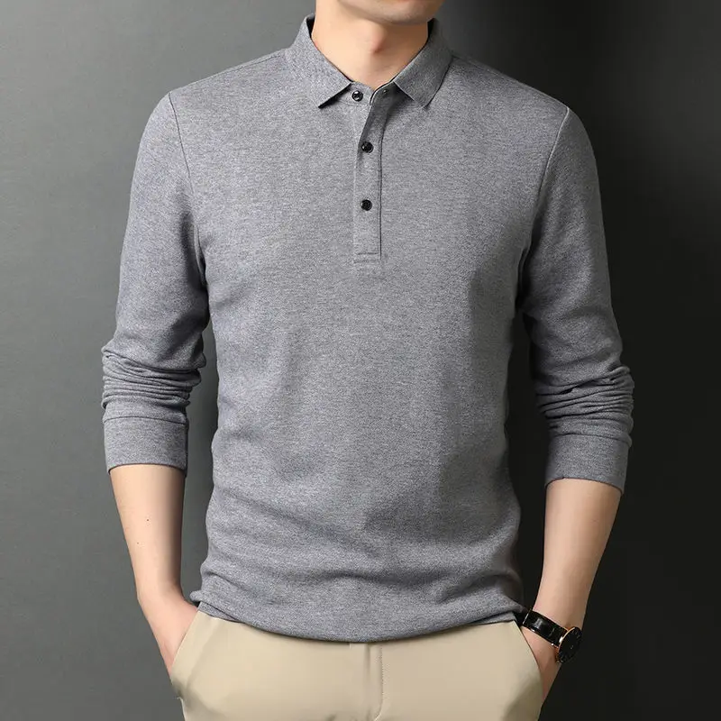 2023 Summer New Men's Long Sleeve T-shirt Lapel Tide Brand Cotton Clothes POLO Shirt
2023 Summer New Men's Long Sleeve T-shirt Lapel Tide Brand Cotton Clothes POLO Shirt
