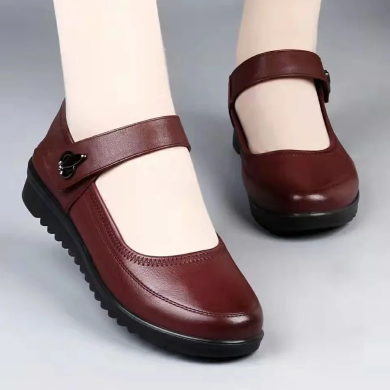 

Women Flat Shoes 2023 Spring Soft Sole Non-slip Shallow Women Casual Shoes Comfortable Office Work Wedges Woman Single Shoes