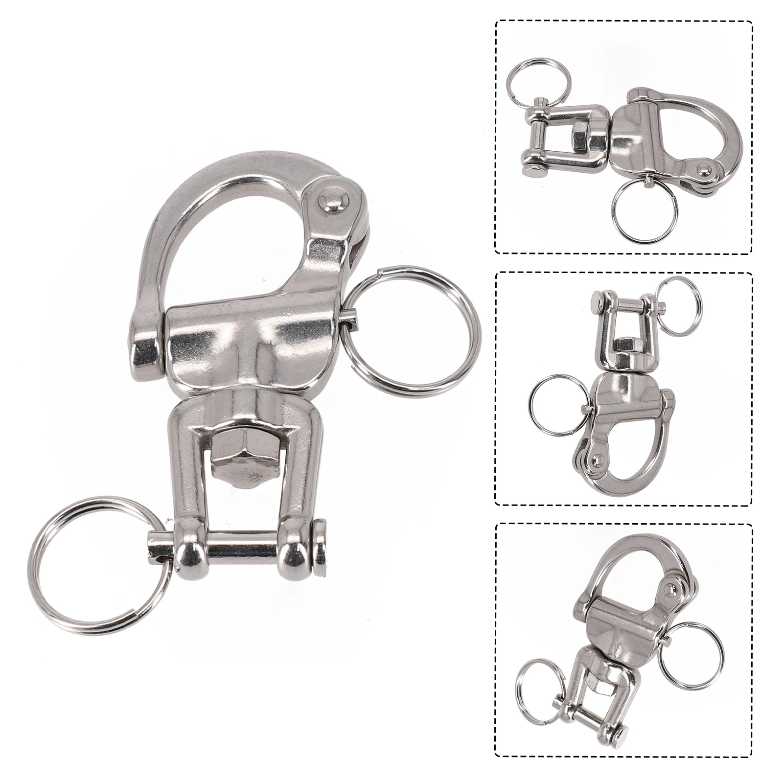 Brand New Swivel Shackle Boat Parts Universal Fitment 316 Stainless Steel 70mm Accessories Fork Gear Hand Drawn
Brand New Swivel Shackle Boat Parts Universal Fitment 316 Stainless Steel 70mm Accessories Fork Gear Hand Drawn