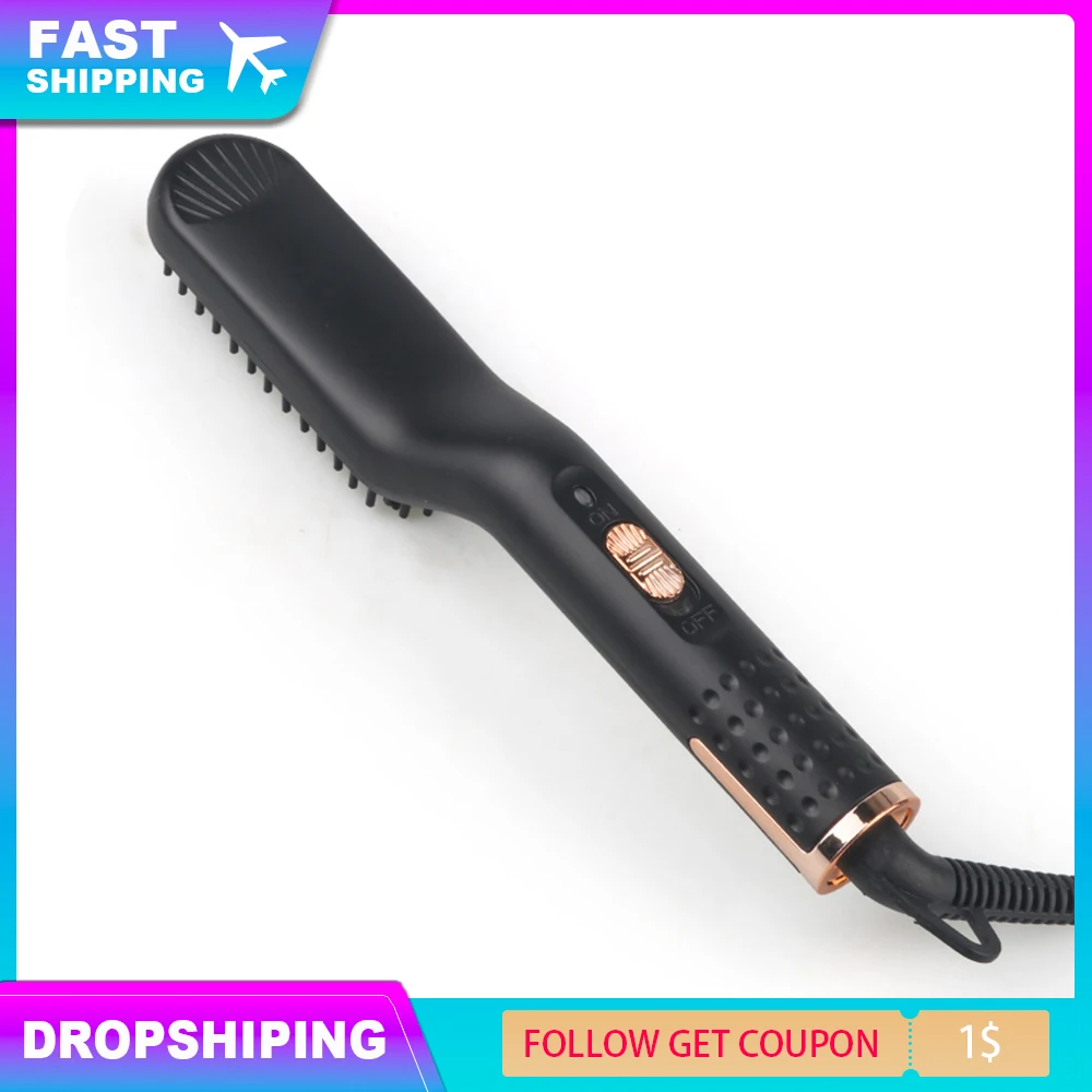 

Hair Comb Brush Beard straightening comb Beard Straightener Multifunctional Comb Hair Curler Quick Hair Styler For Men