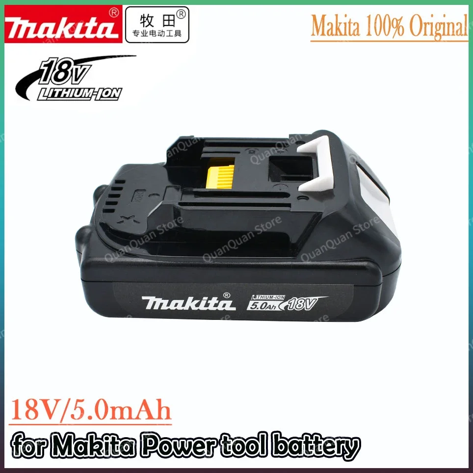 

Makita Rechargeable 18V 5.0Ah Li-Ion Battery For Makita BL1830 BL1815 BL1860 BL1840 194205-3 Replacement Power Tools Battery