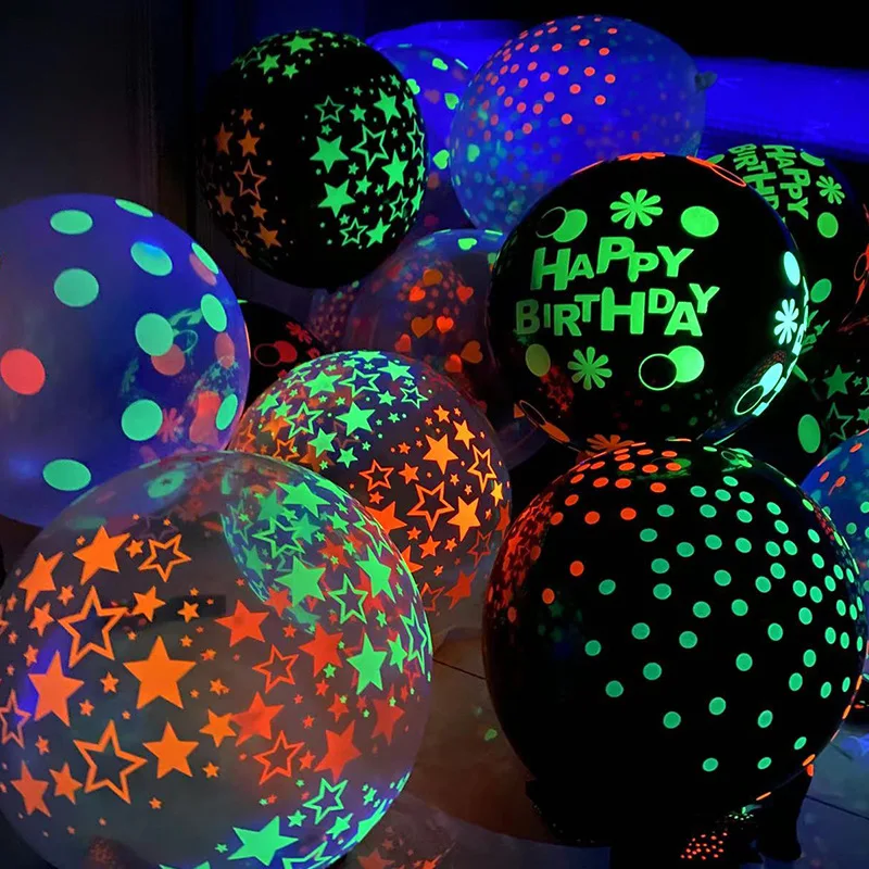 10 Clear Latex Balloon Neon UV Blacklight Reactive Star Balloons Stars Points Birthday Party Decorations
10 Clear Latex Balloon Neon UV Blacklight Reactive Star Balloons Stars Points Birthday Party Decorations