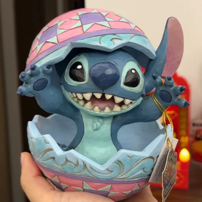 

13cm Disney Stitch Handmade Stitch Egg Set Decorated Starry Baby Birthday Table Decoration Gift Stitch Colored Eggs