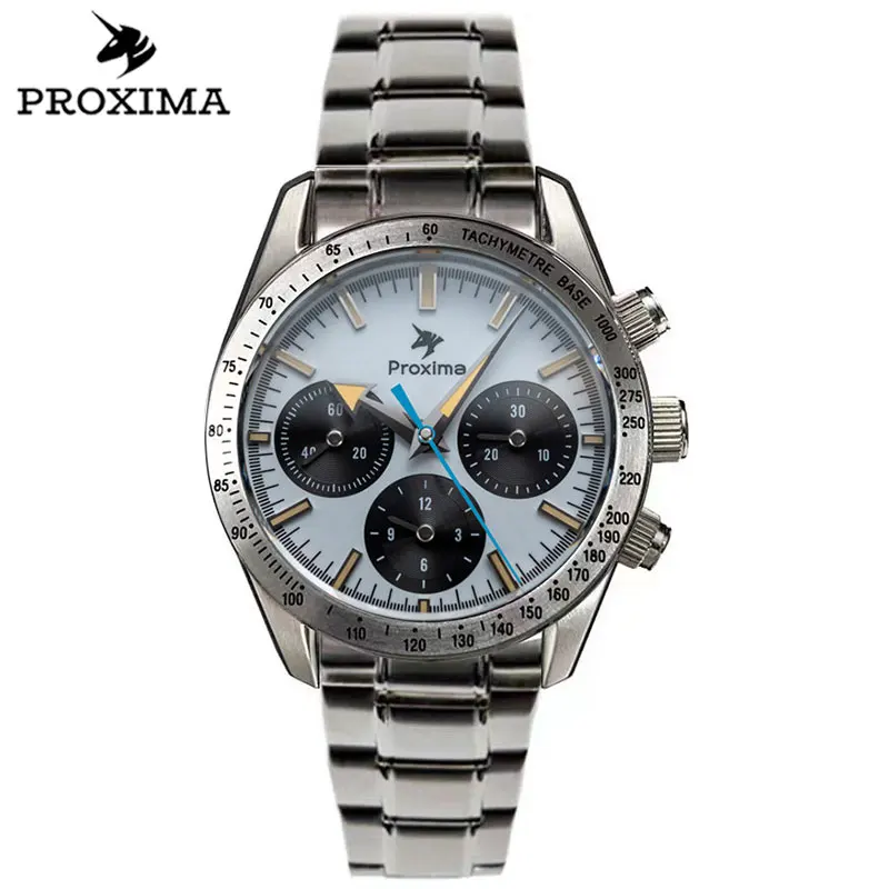 Proxima 40mm Panda BB Chronograph Mens Watch Sapphire Crystal Seagull ST1902 Mechanical Diving Watch 10Bar Waterproof Luminous
Proxima 40mm Panda BB Chronograph Mens Watch Sapphire Crystal Seagull ST1902 Mechanical Diving Watch 10Bar Waterproof Luminous