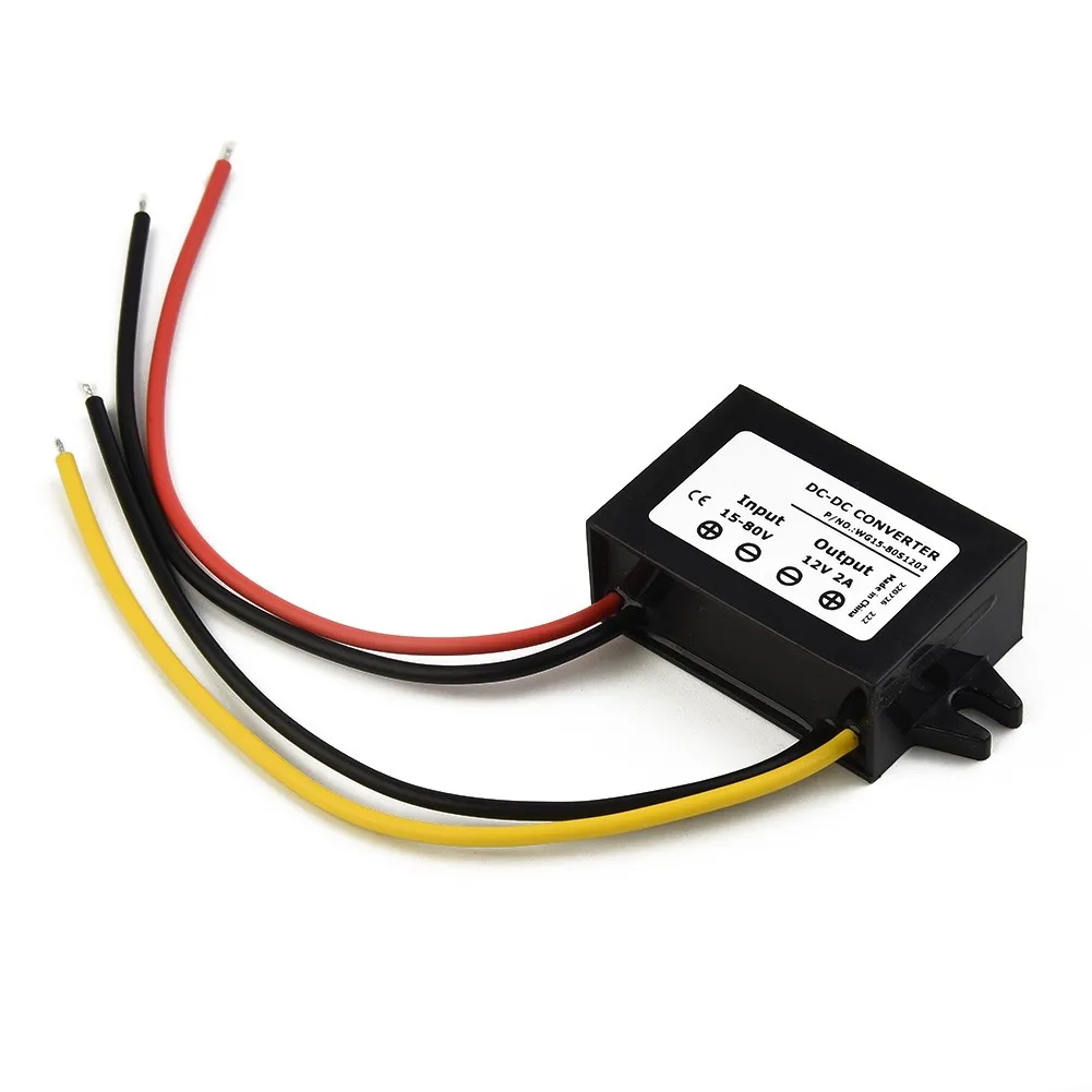 Regulator Switching DC Accessory Converter Module Shockproof Step Down 18V 24V 36V 48V 60V To 12V 2A Brand New
Regulator Switching DC Accessory Converter Module Shockproof Step Down 18V 24V 36V 48V 60V To 12V 2A Brand New