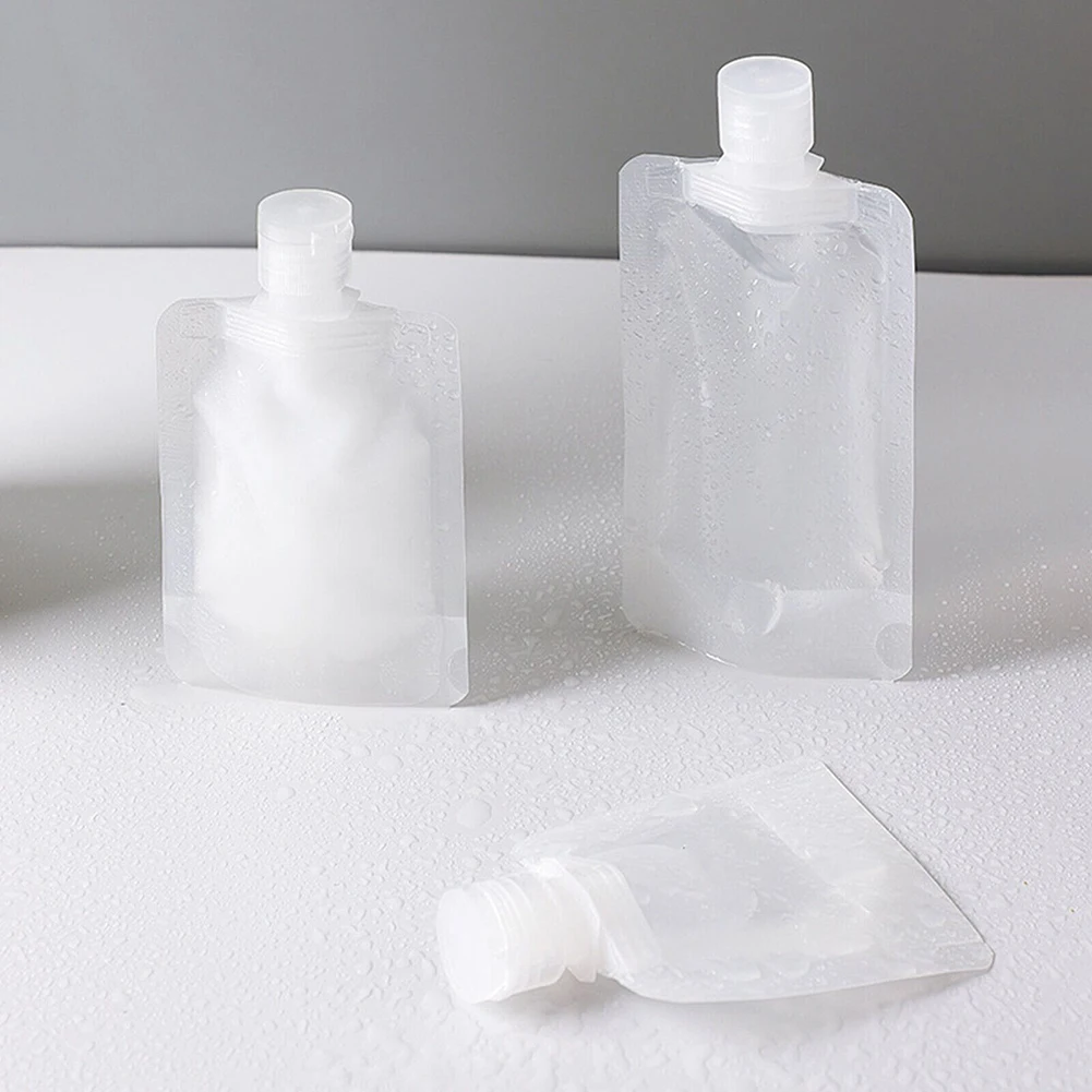5/10pcs Portable Travel Fluid Makeup Packing Bag Transparent Flip Cap Packaging Bag Plastic Stand Up Spout Pouch 100 ML
5/10pcs Portable Travel Fluid Makeup Packing Bag Transparent Flip Cap Packaging Bag Plastic Stand Up Spout Pouch 100 ML
