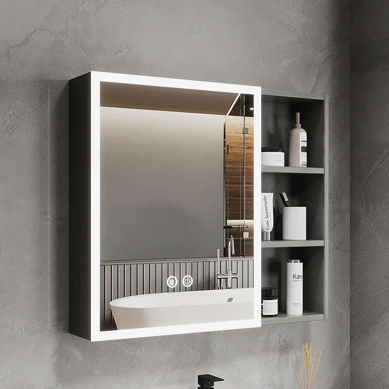 Cosmetic Vanity Smart Mirror Led Light Square Body Large Bath Mirrors Storage Shaving Espelhos De Banho Bathroom Fixture FY22XP
Cosmetic Vanity Smart Mirror Led Light Square Body Large Bath Mirrors Storage Shaving Espelhos De Banho Bathroom Fixture FY22XP