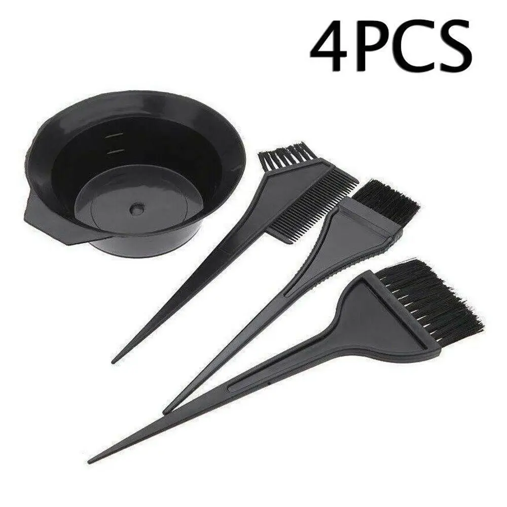 4PCS Plastic Black Professional Hair Colouring Brush Dye Tint Bleaching Bowl Comb Salon Barber Supplies Hair Styling Tools
4PCS Plastic Black Professional Hair Colouring Brush Dye Tint Bleaching Bowl Comb Salon Barber Supplies Hair Styling Tools