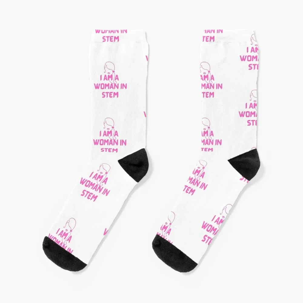 

I Am A Woman In Stem Socks christmas stocking essential football Antiskid soccer Men's Socks Luxury Women's