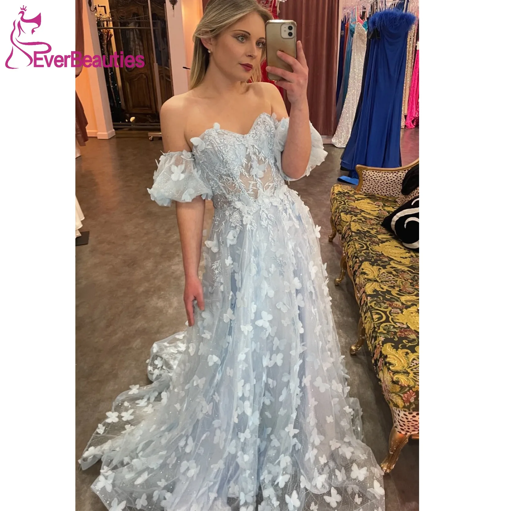Vestidos De Gala Prom Dresses for Women A Line Tulle Lace Evening Dresses Off Shoulder Evening Formal Party Dress
Vestidos De Gala Prom Dresses for Women A Line Tulle Lace Evening Dresses Off Shoulder Evening Formal Party Dress