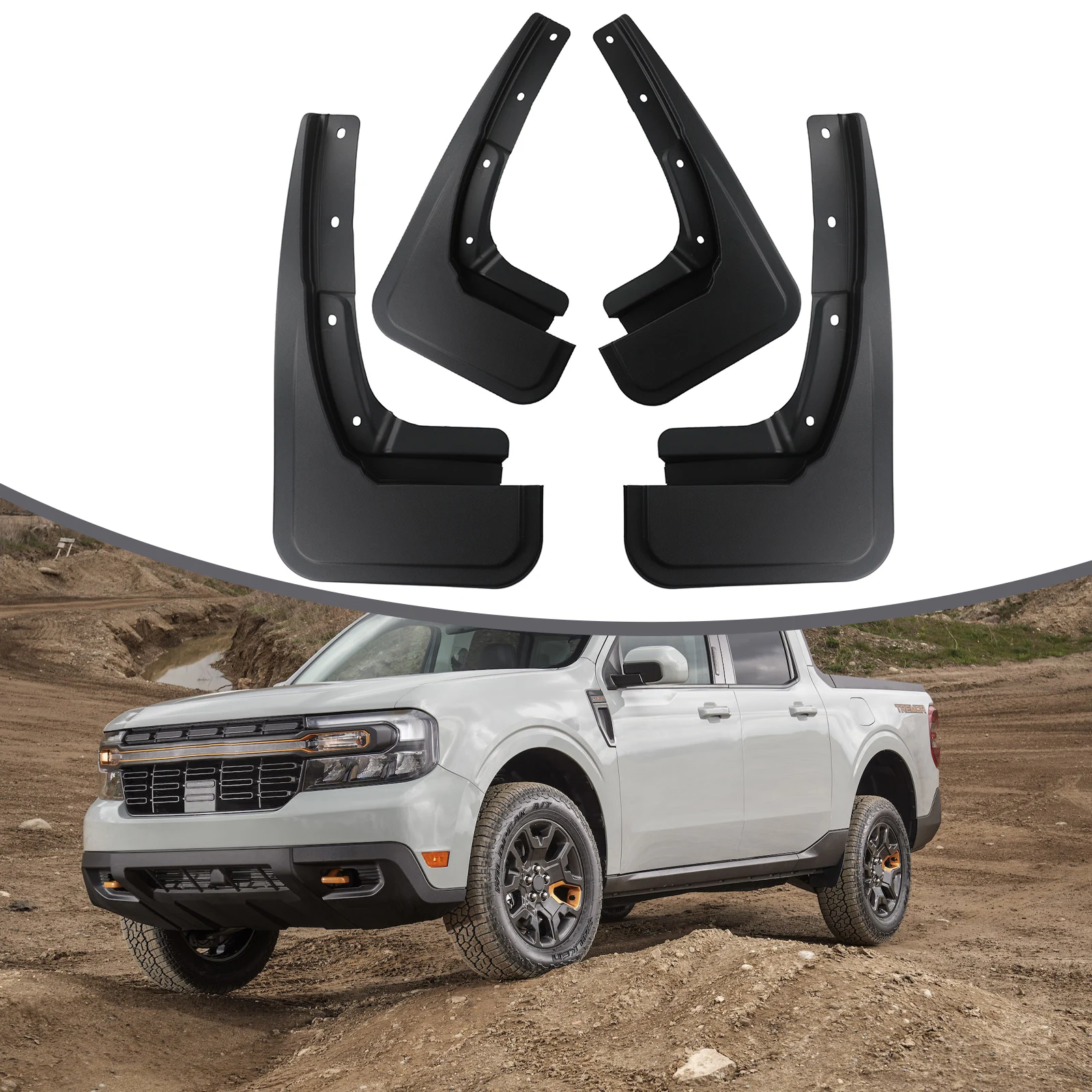 Screws Mud Guards Splash Guards Splashguards 4pcs Front Rear Automobile Accessories For Ford Maverick 2022 2023
Screws Mud Guards Splash Guards Splashguards 4pcs Front Rear Automobile Accessories For Ford Maverick 2022 2023