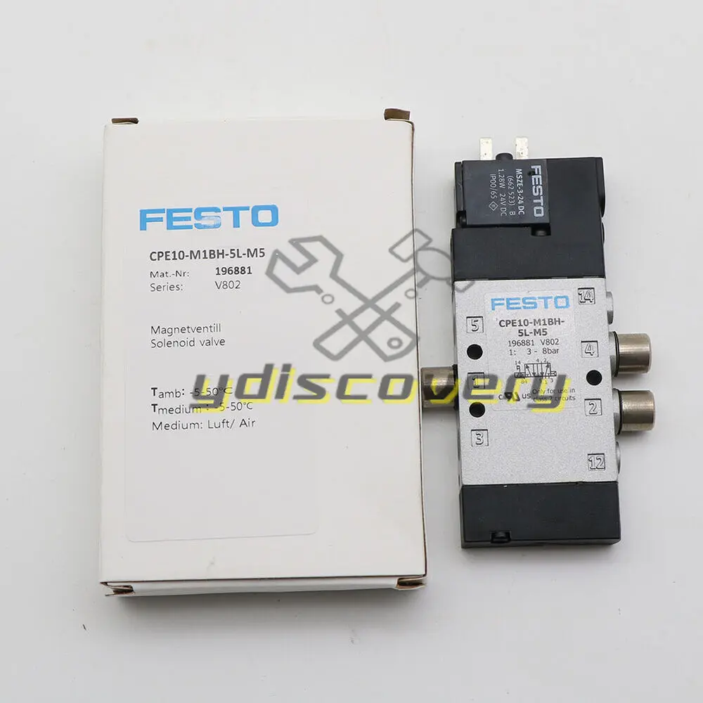 

1PCS New Festo CPE10-M1BH-5L-M5 196881 Solenoid Valve