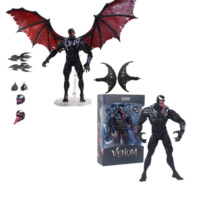 Коллекция подвижных моделирующих украшений Venom 2 фигурки персонажей из фильмов, коллекция периферийных кукол супергероев Marvel 
Коллекция подвижных моделирующих украшений Venom 2 фигурки персонажей из фильмов, коллекция периферийных кукол супергероев Marvel