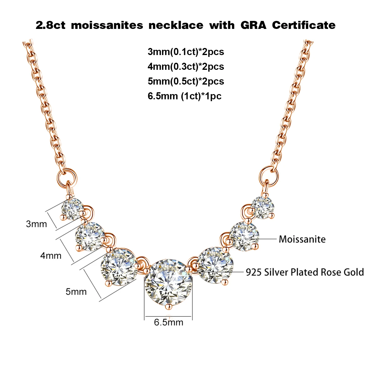 Smiles 7 Stones 2.8ct Moissanite Diamond Women's 925 Sterling Silver Necklaces Luxury Sparkling Fine Jewelry GRA Certificate 1 Mallzona S9516bb2dc58546d7afd30bc1f24a8200e Smiles 7 Stones 2.8ct Moissanite Diamond Women's 925 Sterling Silver Necklaces Luxury Sparkling Fine Jewelry GRA Certificate Mallzona