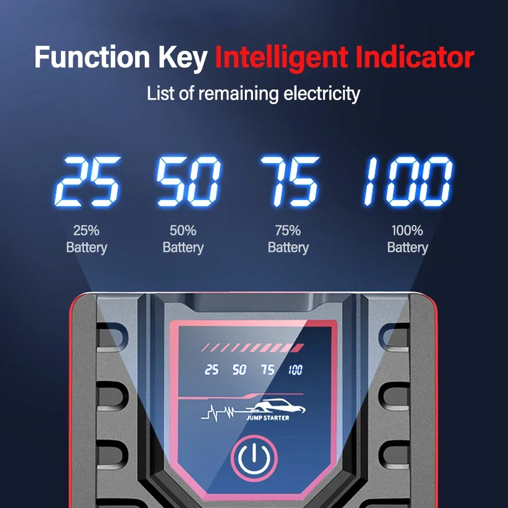 New Car Jump Starter 49800mAh, 12V Portable Emergency Start-up Charger Petrol Car Power Bank Booster Battery Starting Device 1 Mallzona S95189e639c7049ae951422d232f091d9M New Car Jump Starter 49800mAh, 12V Portable Emergency Start-up Charger Petrol Car Power Bank Booster Battery Starting Device Mallzona