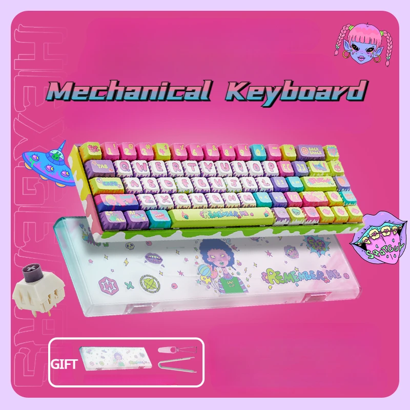 MiFuny BOX Scrawl Mechanical Keyboard 68keys Wireless Tri-mode RGB Backlight GASKET Custom Office Gaming Keyboard with Hand Rest
MiFuny BOX Scrawl Mechanical Keyboard 68keys Wireless Tri-mode RGB Backlight GASKET Custom Office Gaming Keyboard with Hand Rest