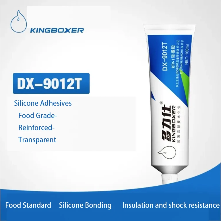 

DX-9012T FDA Transparent Silicone Rubber Food Grade Adhesive Silicone Products LED Electronic Power Supply Board Bonding