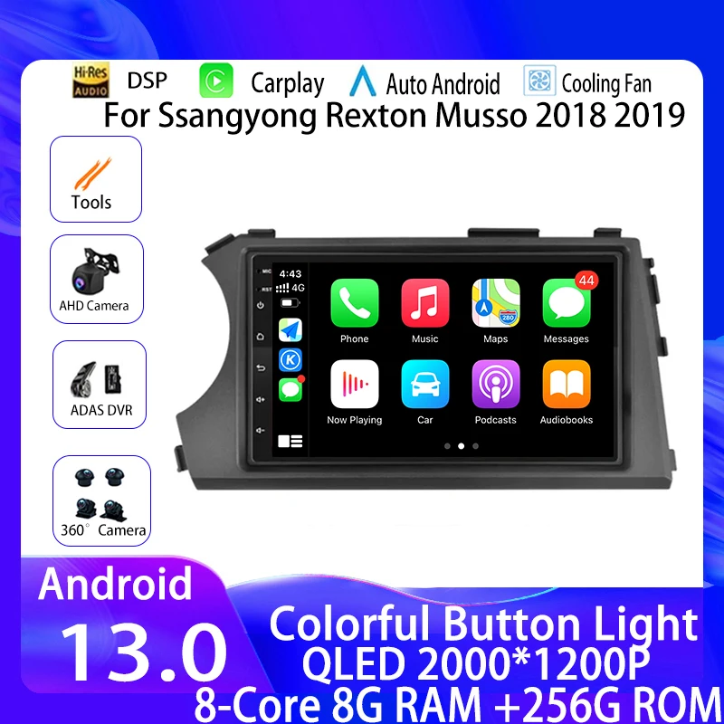 Android 14 Car Radio Carplay GPS for Ssangyong Kyron Actyon 2005 2006 2007 2008 2009 2010-2013 Bluetooth Multimedia Player Auto
Android 14 Car Radio Carplay GPS for Ssangyong Kyron Actyon 2005 2006 2007 2008 2009 2010-2013 Bluetooth Multimedia Player Auto