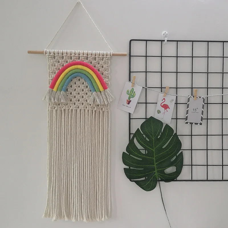 Rainbow Macrame Boho Wall Hanging 3 S951bebccb0014acfa178b8b42b3ff6b2G