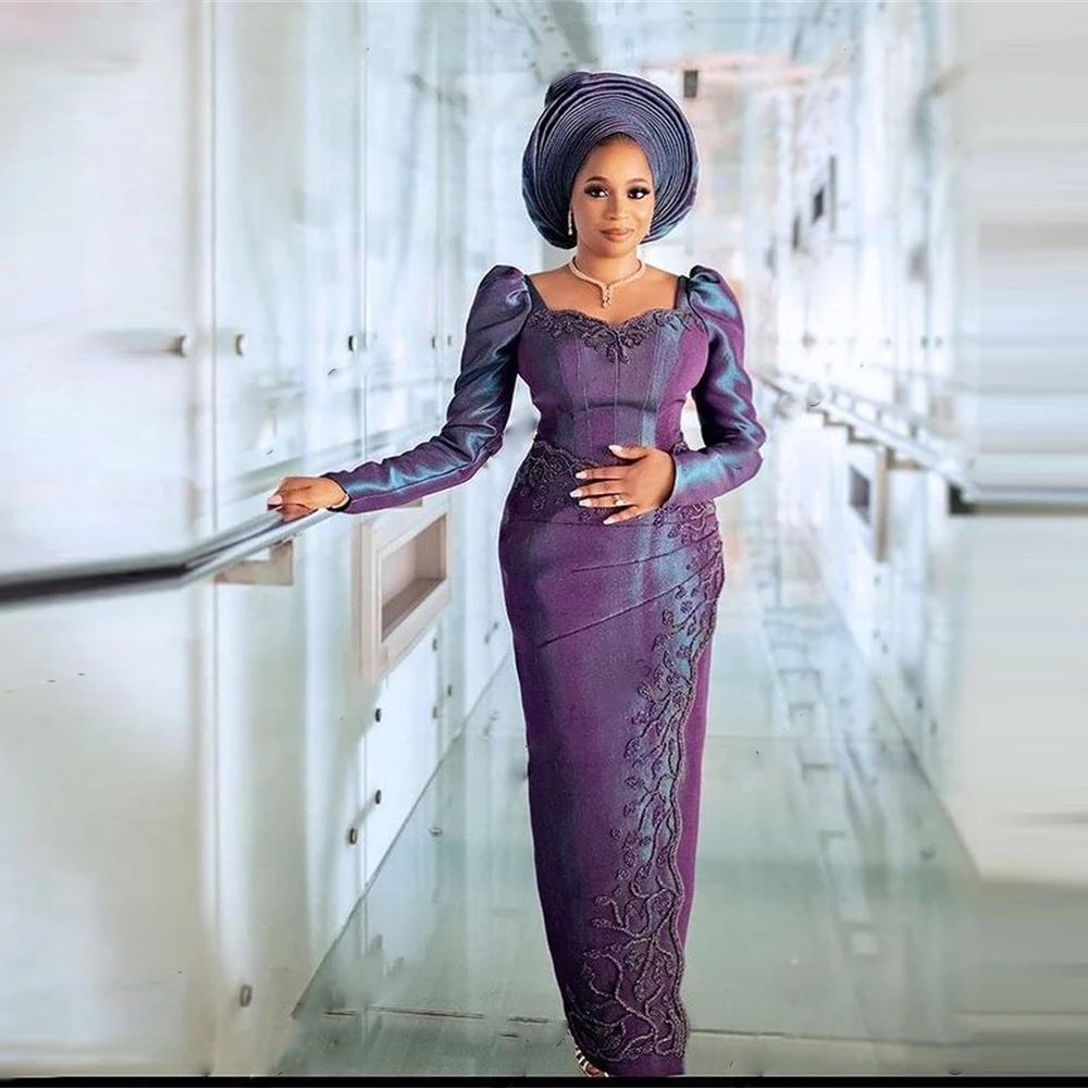 Aso Ebi African Mermaid Evening Dress Lace Applique Formal Party Dress Long Sleeve Prom Dress Robe De Soiree Customization
Aso Ebi African Mermaid Evening Dress Lace Applique Formal Party Dress Long Sleeve Prom Dress Robe De Soiree Customization