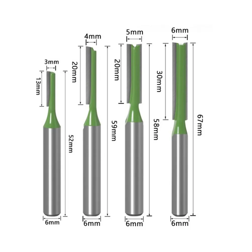 Wood Cutters Kits Router Bit Indoor Use Accessories Parts Replacement 4pcs 6mm Shank Engraving Milling Cutters
Wood Cutters Kits Router Bit Indoor Use Accessories Parts Replacement 4pcs 6mm Shank Engraving Milling Cutters