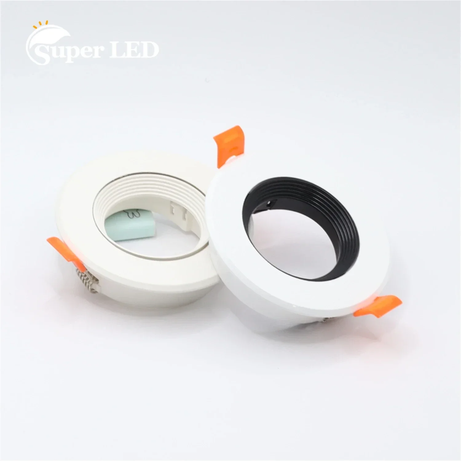 

Round Black White Lighting Accessories Led Spot Light Frame Holders MR16 GU10 GU5.3 Lamp Fittings Led Ceiling Downlight Fixture