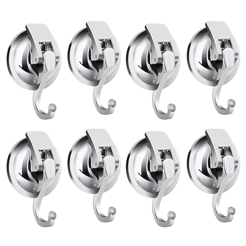 Heavy Duty Vacuum Suction Cup Hooks (8 Pack) For Kitchen Bathroom Restroom Organization
Heavy Duty Vacuum Suction Cup Hooks (8 Pack) For Kitchen Bathroom Restroom Organization