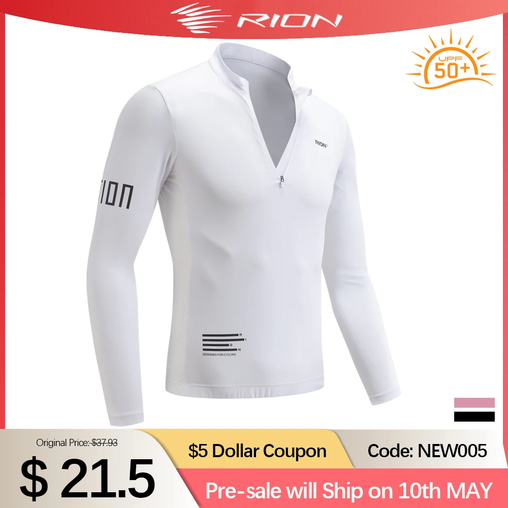 RION Men Cycling Jersey MTB Shirts Half Zipper Long Sleeves Road Bike Clothing Sun Protection UPF 50+ Slim Fit Motocross Outfit
RION Men Cycling Jersey MTB Shirts Half Zipper Long Sleeves Road Bike Clothing Sun Protection UPF 50+ Slim Fit Motocross Outfit