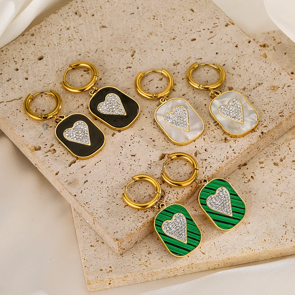 Simple Fashion Niche Retro Ladies Stainless Steel Earrings INS Light Luxury Zircon Love Geometric Pendant Earrings For Women
Simple Fashion Niche Retro Ladies Stainless Steel Earrings INS Light Luxury Zircon Love Geometric Pendant Earrings For Women