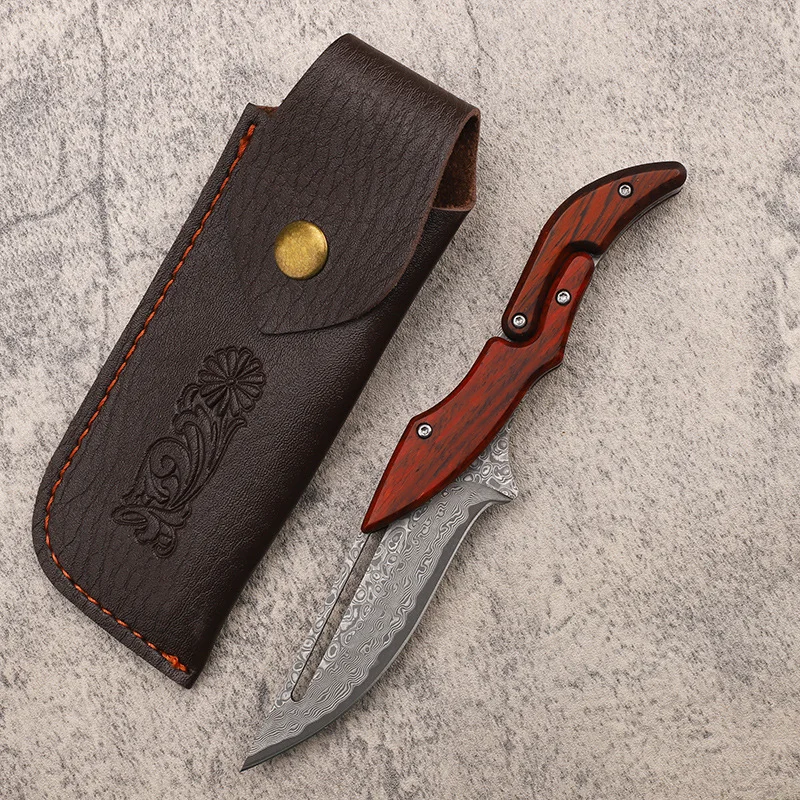 

VG10 Damascus Knives Tactical Hunting Mechanical Folding Knife Fixed Blade Outdoor Camping Survival EDC Pocket Defense Tools