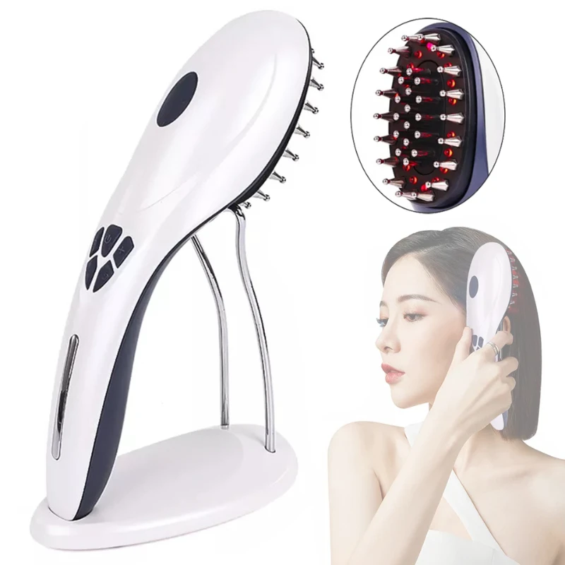 6 in 1 Electric Laser Hair Growth Comb Anti Hair Loss Massage Therapy Brush USB Red Light Ions Vibration Massager
6 in 1 Electric Laser Hair Growth Comb Anti Hair Loss Massage Therapy Brush USB Red Light Ions Vibration Massager