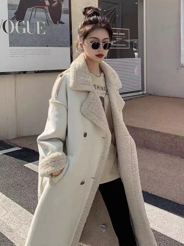 Thicken Solid Cotton Trench Coat Women Winter Long Coat Female High Street V-Neck Overcoat Fall Clothes Femme 2023
Thicken Solid Cotton Trench Coat Women Winter Long Coat Female High Street V-Neck Overcoat Fall Clothes Femme 2023