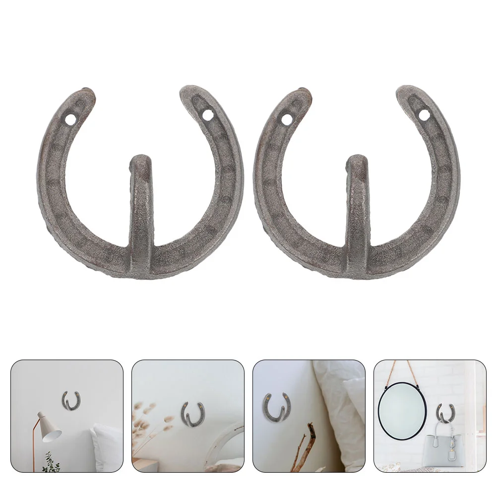 2 Pcs Accessories Horseshoe Hook Wall Coat Hanger Shape Pothook Iron Storage Organizer
2 Pcs Accessories Horseshoe Hook Wall Coat Hanger Shape Pothook Iron Storage Organizer