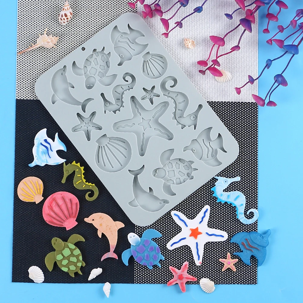 1pc Dripping Wax Silicon Mould Sea Animal Pattern Cookie Baking Mold Handmade Crafts Ornaments DIY Tools 23.2cmx16.5cmx0.7cm
1pc Dripping Wax Silicon Mould Sea Animal Pattern Cookie Baking Mold Handmade Crafts Ornaments DIY Tools 23.2cmx16.5cmx0.7cm