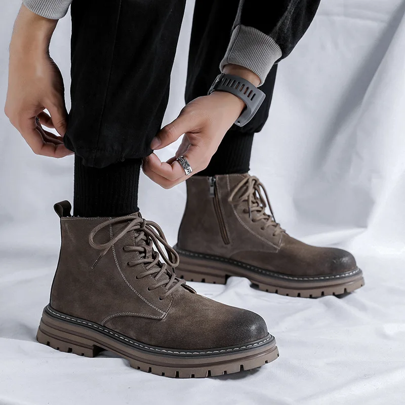 mens leisure desert boots cow suede leather shoes youth streetwear cowboy ankle boot spring autumn platform botas hombre zapatos
mens leisure desert boots cow suede leather shoes youth streetwear cowboy ankle boot spring autumn platform botas hombre zapatos