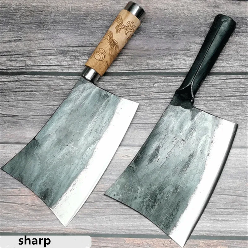 Butcher Knife Sharp Meat Cleaver Hand Forged Serbian Chef Knife High Carbon Steel Cleaver Knife Kitchen Camping BBQ Knife Tools
Butcher Knife Sharp Meat Cleaver Hand Forged Serbian Chef Knife High Carbon Steel Cleaver Knife Kitchen Camping BBQ Knife Tools
