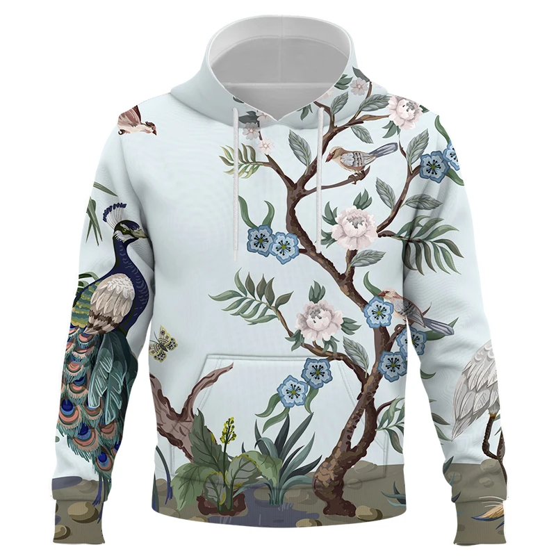 3D Flower and Bird Illustrations Printing Hoodie Women's Fashion Pullover Harajuku Street New Fashion Hooded Pullover Sweater
3D Flower and Bird Illustrations Printing Hoodie Women's Fashion Pullover Harajuku Street New Fashion Hooded Pullover Sweater