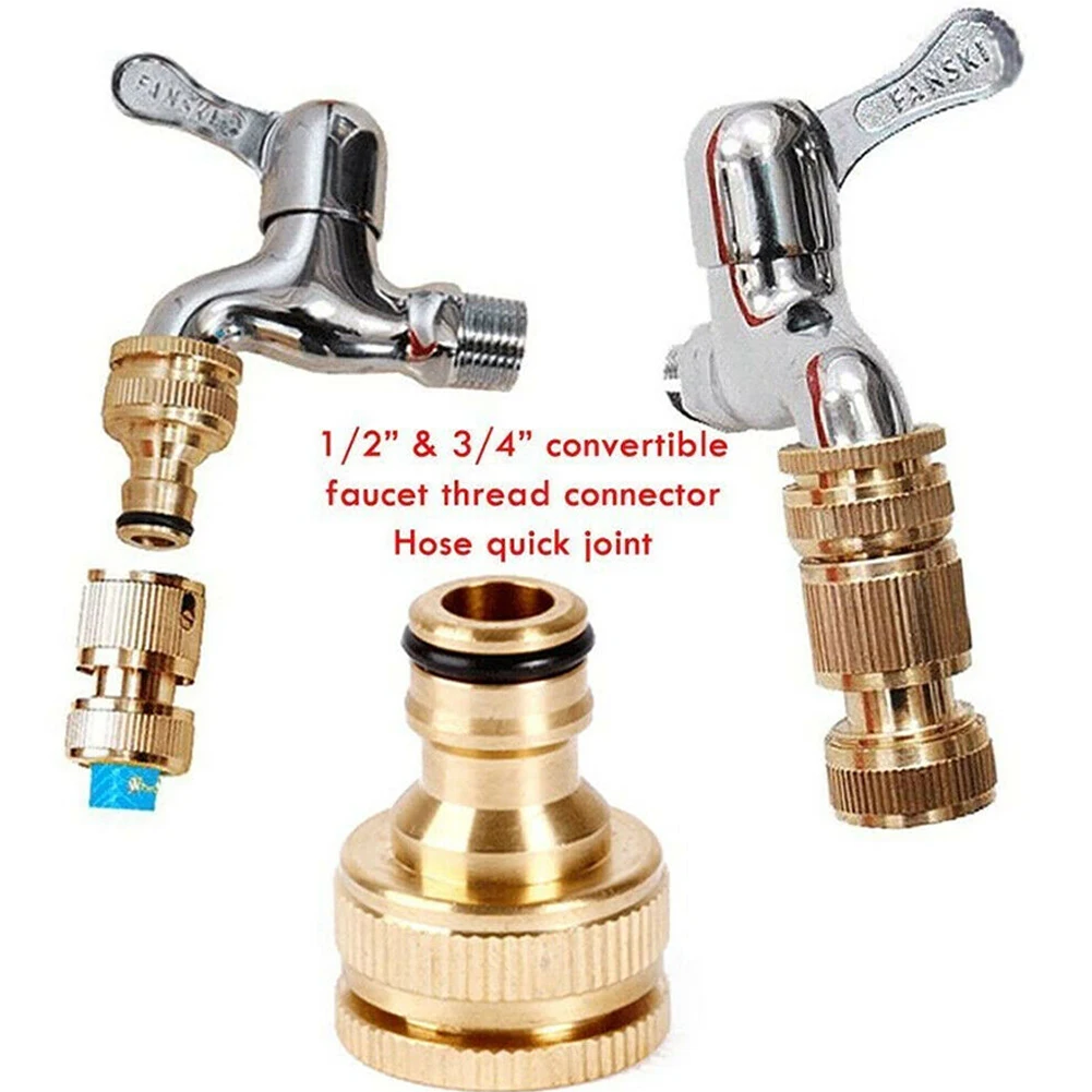 1pc Fitting Adaptor 1/2in 3/4in Female Quick Connector G3/4 To G1/2 HOSE Tap Faucet Water Pipe Connector Garden Tool Accessories
1pc Fitting Adaptor 1/2in 3/4in Female Quick Connector G3/4 To G1/2 HOSE Tap Faucet Water Pipe Connector Garden Tool Accessories