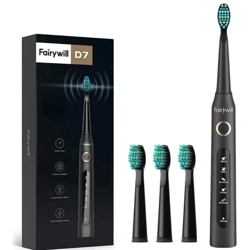 

D7/FW-507 Electric Sonic Toothbrush USB Charge Rechargeable Adult Waterproof Electronic Tooth Brushes Replacement Heads