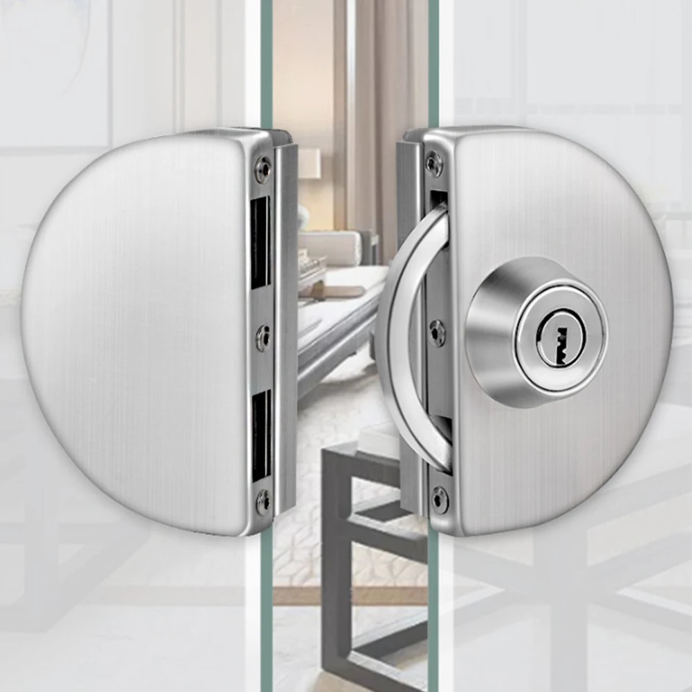 Glass Door Lock Stainless Steel Two Doors Single Side Door Lock Hardware Home Safety Anti-theft Door Lock For Display Cabinet
Glass Door Lock Stainless Steel Two Doors Single Side Door Lock Hardware Home Safety Anti-theft Door Lock For Display Cabinet