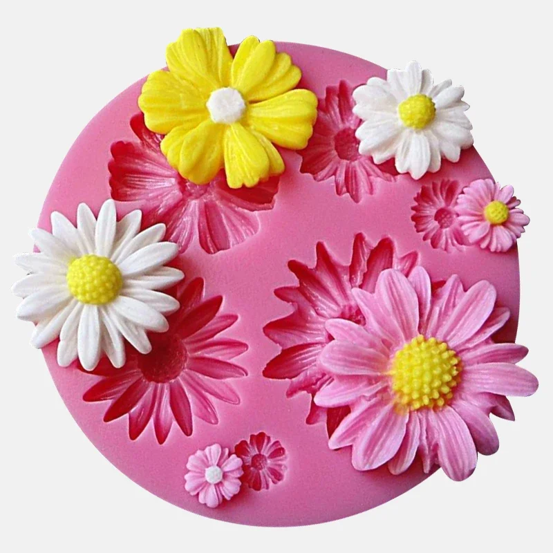 

Silicone Molds Fondant Craft 3D Flower Cake Candy Chocolate Sugarcraft Ice Pastry Baking Tool Mould Soap Mold Cake Decorator