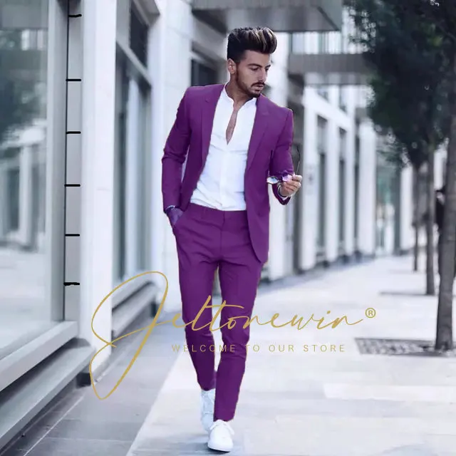 Business Casual Mens Suits Slim fit Groom Prom Party Tuxedos Custom Made Blazer Jacket Pants 2 Pieces Wedding Costume Homme
Business Casual Mens Suits Slim fit Groom Prom Party Tuxedos Custom Made Blazer Jacket Pants 2 Pieces Wedding Costume Homme