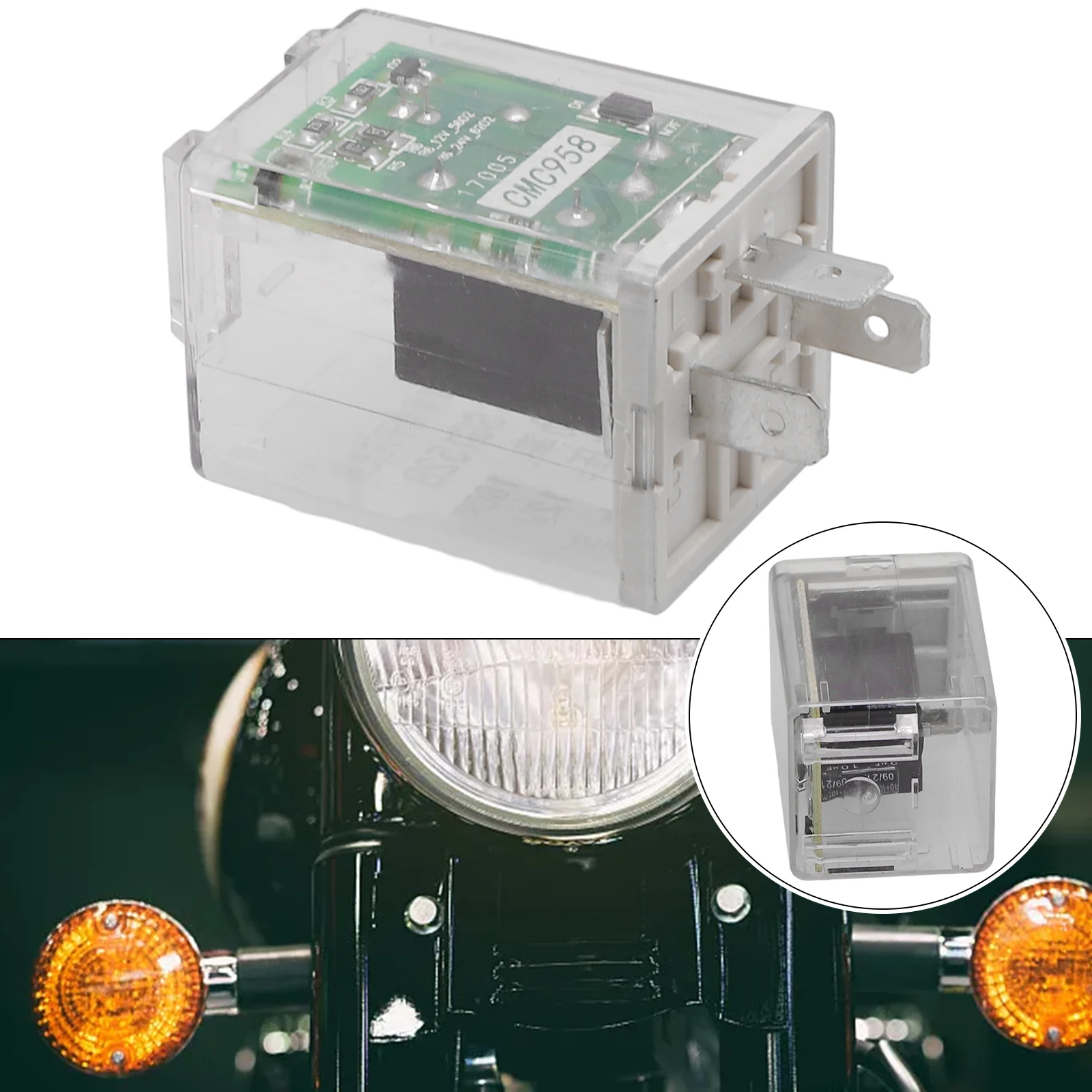 Car LED Light Flasher Relay 12V 3Pin Turn Signal Rate Control Blinker Relay Clear Plastic Case Solve LED Flashing Problems
Car LED Light Flasher Relay 12V 3Pin Turn Signal Rate Control Blinker Relay Clear Plastic Case Solve LED Flashing Problems