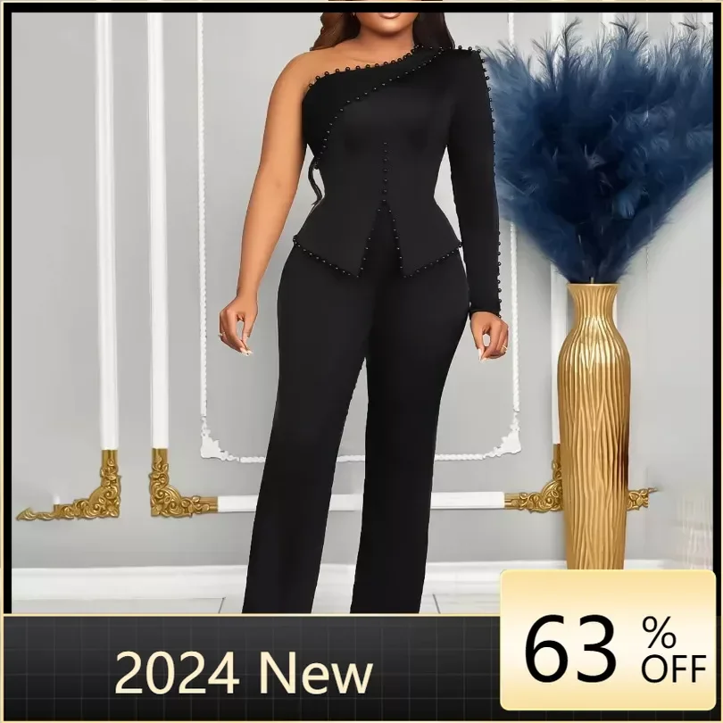 2 Piece Set African Clothes For Women One Shoulder Tops Wide Leg Pant Suits Spirng New Solid Loose Casual Africa Outfits Sets
2 Piece Set African Clothes For Women One Shoulder Tops Wide Leg Pant Suits Spirng New Solid Loose Casual Africa Outfits Sets