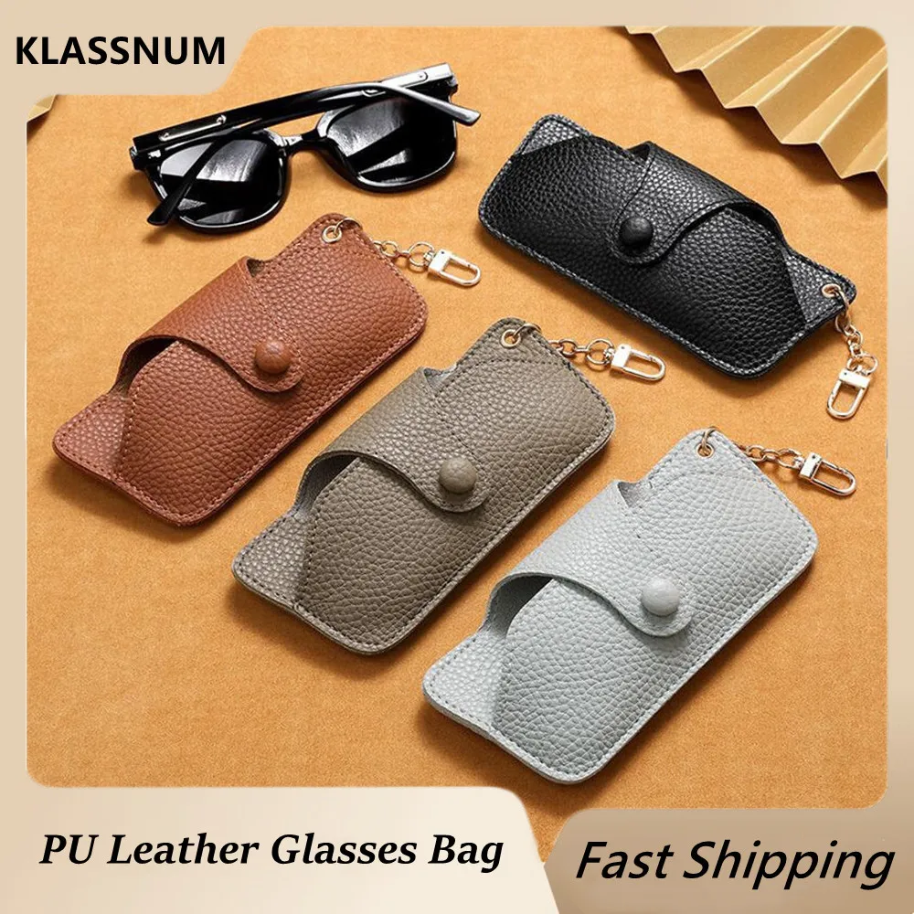 Portable Retro Handmade PU Leather Glasses Bag with Lanyard Hanging Sunglasses Case Simple Glasses Storage Box Sunglasses Case
Portable Retro Handmade PU Leather Glasses Bag with Lanyard Hanging Sunglasses Case Simple Glasses Storage Box Sunglasses Case