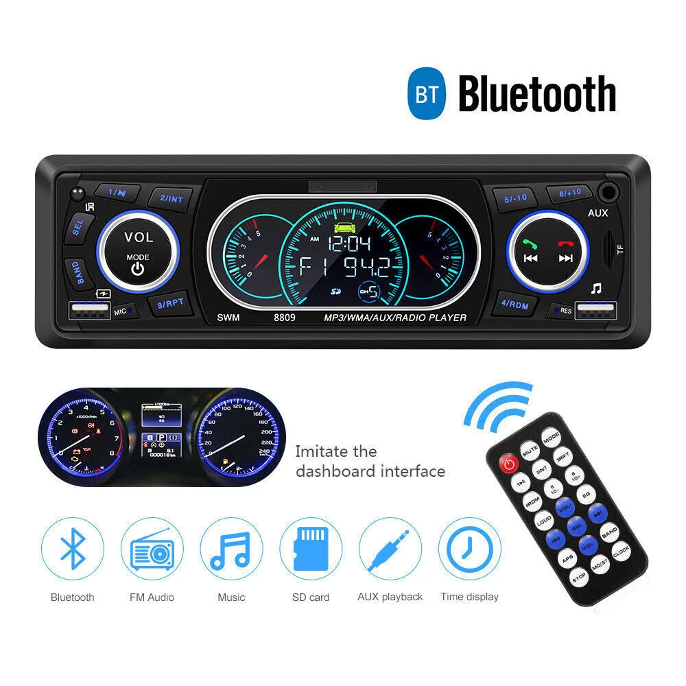 

Автомагнитола 1Din, Мультимедийный MP3-плеер с громкой связью, FM, AM, аудио, 12 В, USB/SD/AUX вход, автомобильное стерео головное устройство для Toyota Honda