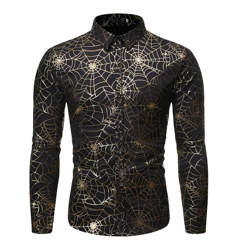 Fashion Metallic Print Shirt Mens 2022 Brand New Slim Button Down Dress Shirts Male Wedding Stage Nightclub Tuxedo Shirt Chemise
Fashion Metallic Print Shirt Mens 2022 Brand New Slim Button Down Dress Shirts Male Wedding Stage Nightclub Tuxedo Shirt Chemise