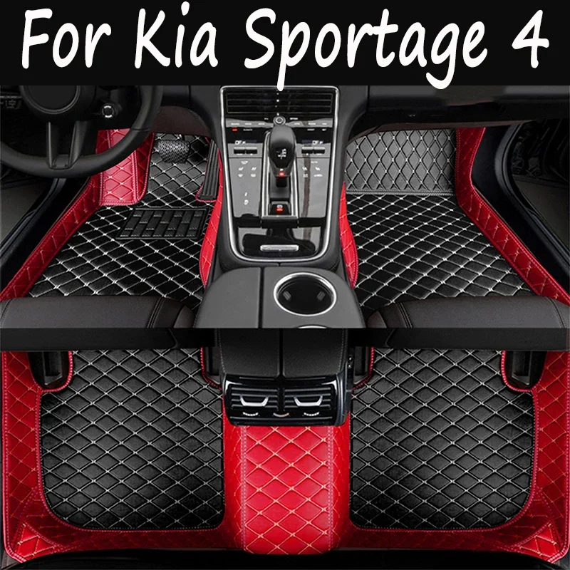 

Кожаные автомобильные коврики на заказ для Kia Sportage 4 nq5 2022, детали интерьера, коврики, накладки для ног, аксессуары